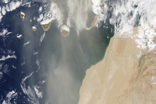 Tormenta de polvo en el Sáhara