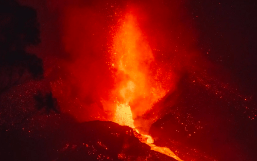 Actualmente la erupción del volcán de La Palma afecta a unas 400 hectáreas terrestres y 29,7 hectáreas de superficie marina.