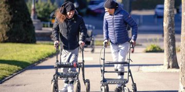 Personas con parálisis caminar